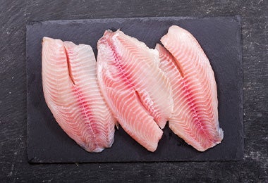 Filetes crudos para receta tiras de pescado para cuaresma