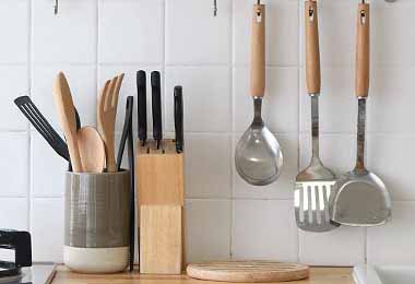 Cómo cuidar la espumadera y los cucharones