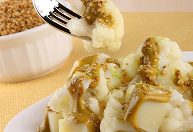 Receta con coliflor y papas al curry