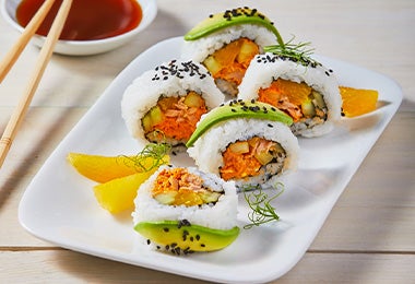 Rollo uramaki tipos de sushi