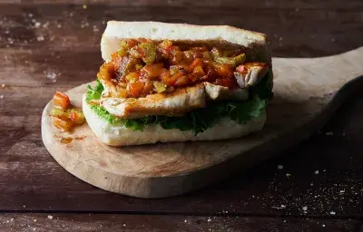 Sándwich de filete de pierna