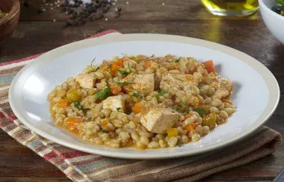 Guiso de Trigo con Pollo