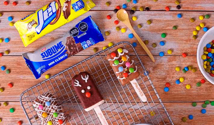 Paletas de Helado Navideñas