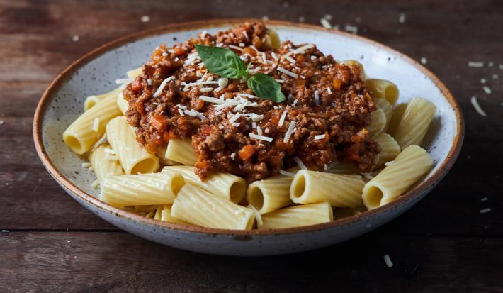 Fideos a la Bolognesa