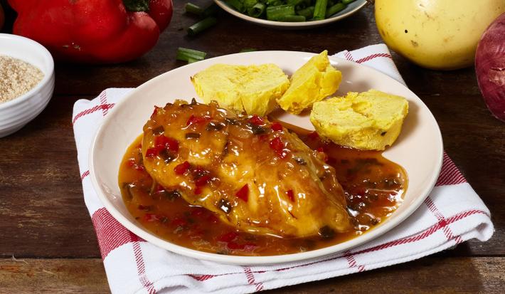 Pollo en Salsa de Maracuyá